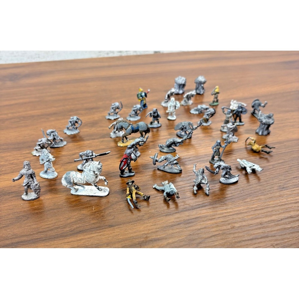 Vintage Ral Partha Dungeon and Dragons Pewter 1970's Lot of 39